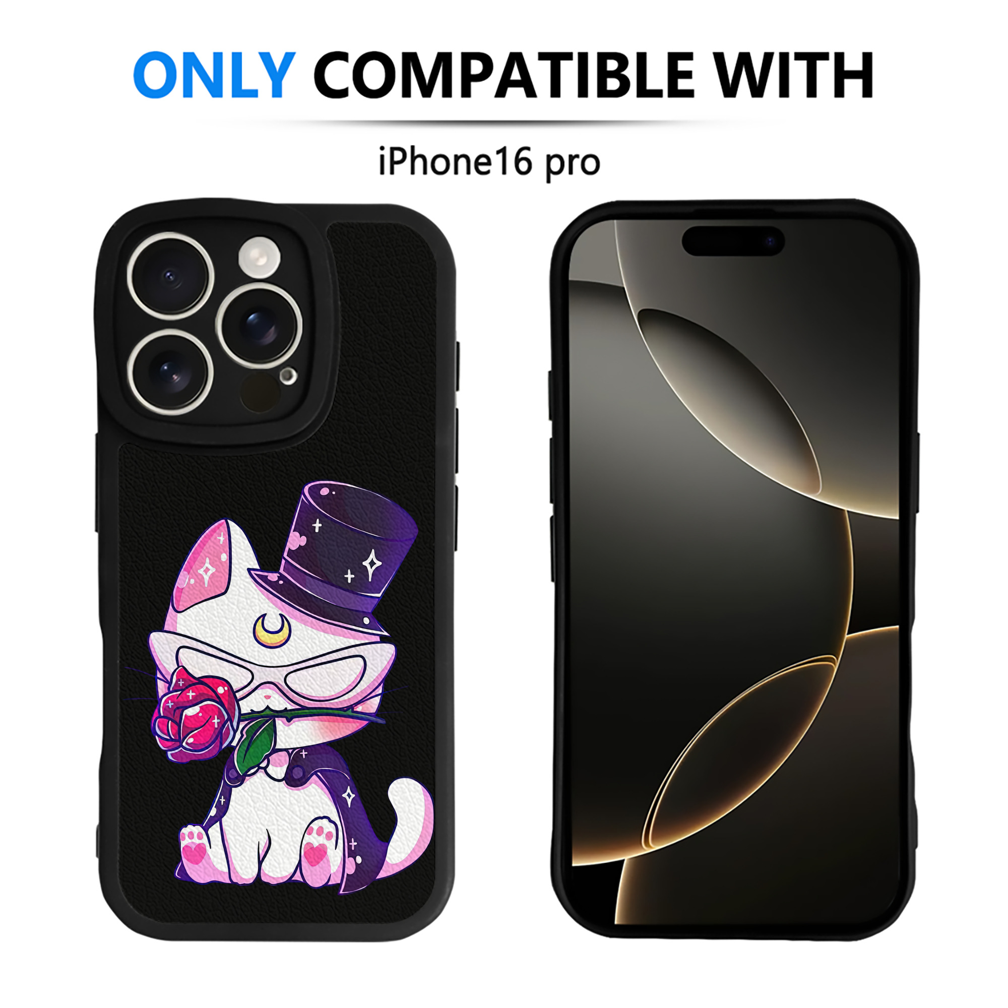 （画像用） 美少女戦士セーラームーン Sailor Moon 【iPhone 16シリーズ対応】シリコンスマホケース（レザー調） 材質：シリコン
